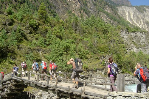 trekking walking