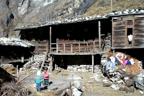 local house and children