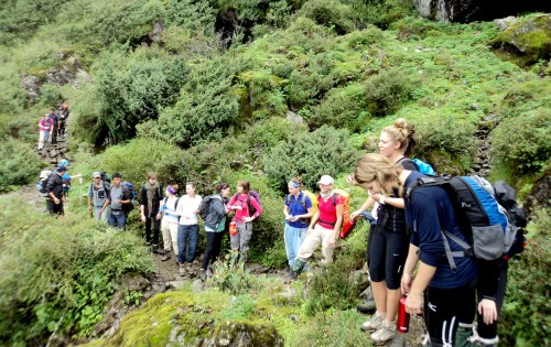 Trekking group gosaikunda