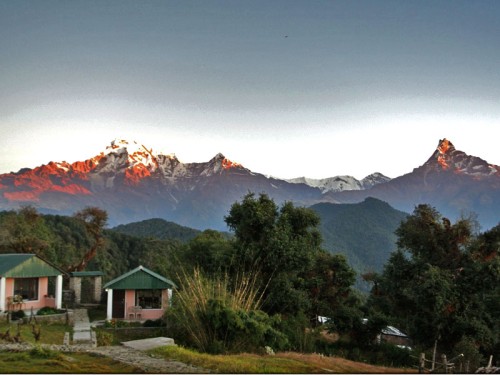 From Australian camp views himalayas