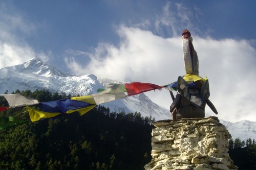 mountain stupa