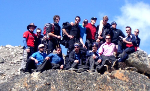 Trekkers in Everest