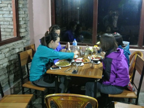 Dinner at hotel