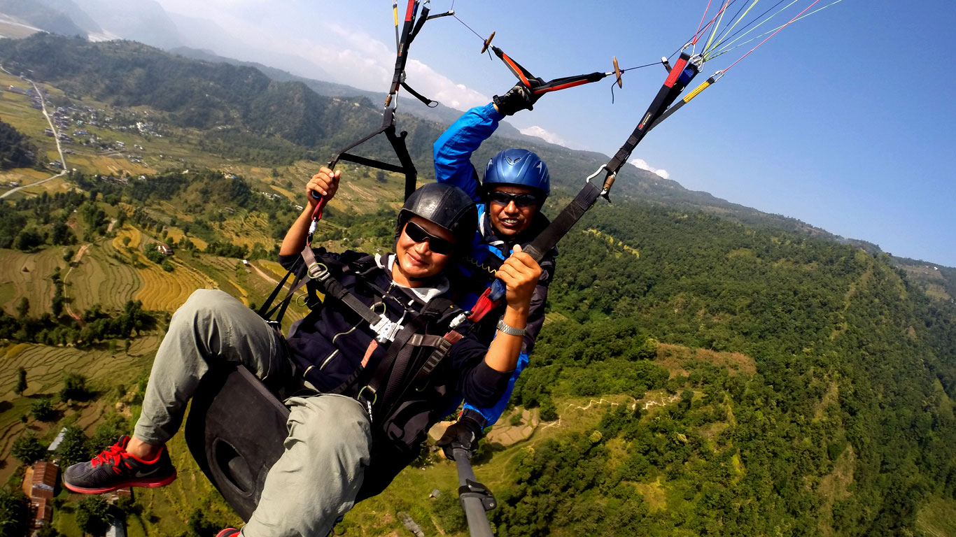 Paragliding in Nepal